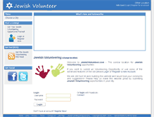 Tablet Screenshot of jewishvolunteer.com